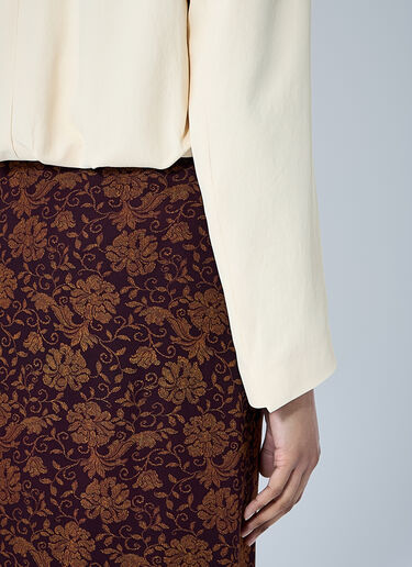 Dries Van Noten Crop Single-Breasted Blazer Cream dvn0260003