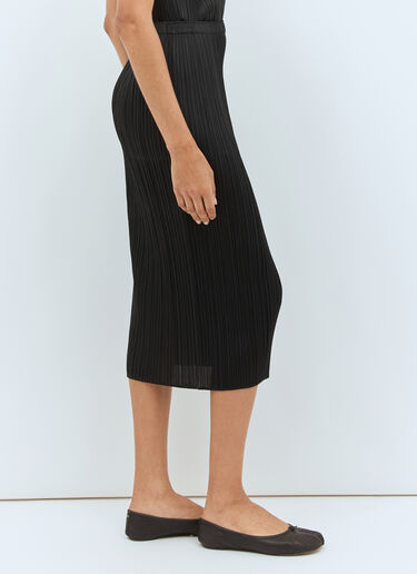 Pleats Please Issey Miyake Pleated Midi Skirt Black plp0258024