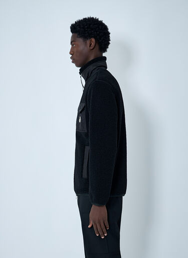 Moncler Fleece Zip-Up Jacket Black mon0162010