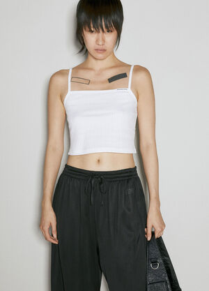 Alexander Wang Cotton Rib Cami Top White awg0255020