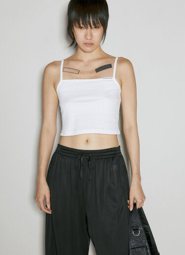 Alexander Wang Cotton Rib Cami Top White awg0255020