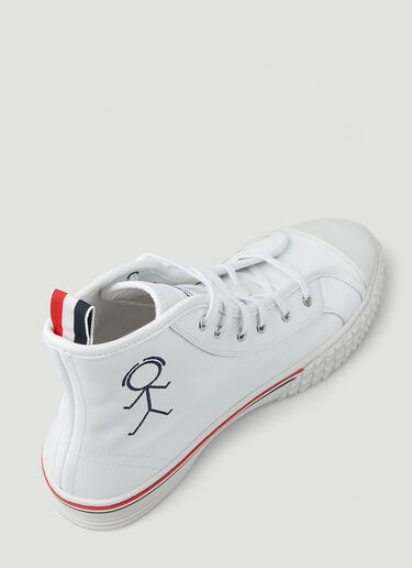 Thom Browne High-Top Collegiate Sneakers White thb0149037