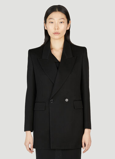 Saint Laurent Peak Lapels Blazer Black sla0251015