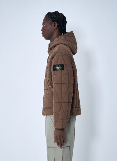 Stone Island Short Parka Jacket Brown sto0164061