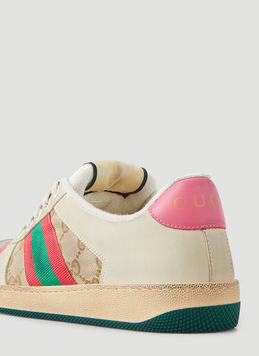 Gucci Screener Logo Sneakers  Beige guc0245114