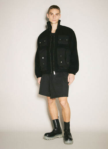 GmbH Fleece Jacket With Bellow Pockets Black gmb0158008
