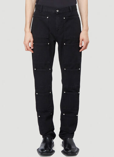 Lourdes Multi-Pocket Jeans Black lou0142006
