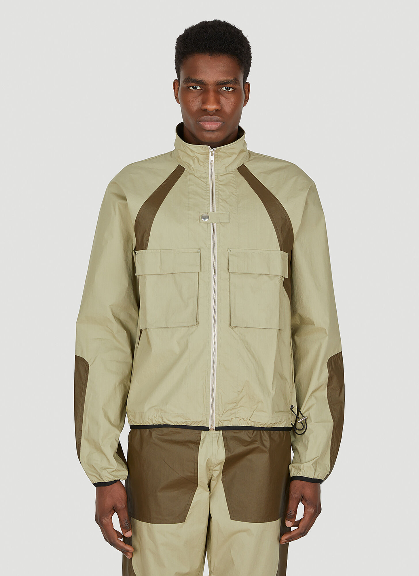 Shop Arnar Mar Jonsson Snuningur Track Jacket In Beige