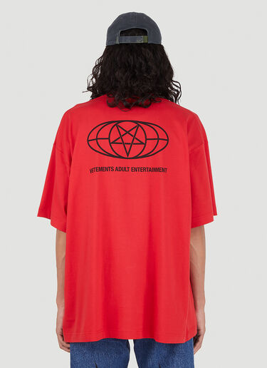 Vetements 18+ Restricted T-Shirt Red vet0146009