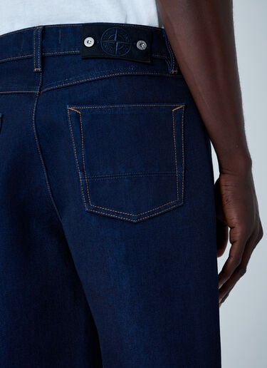 Logo Patch Denim Jeans Stone Island Logo Patch Denim Jeans Denim sto0162088