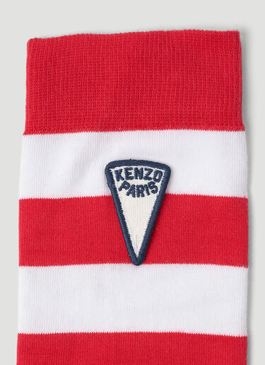 Kenzo 条纹袜子 红色 knz0152050