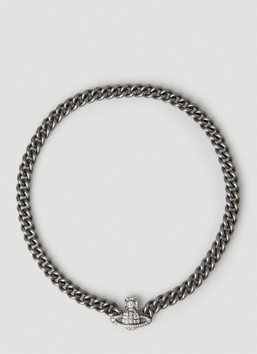 Vivienne Westwood Orb Pendant Choker Necklace Silver vvw0148016