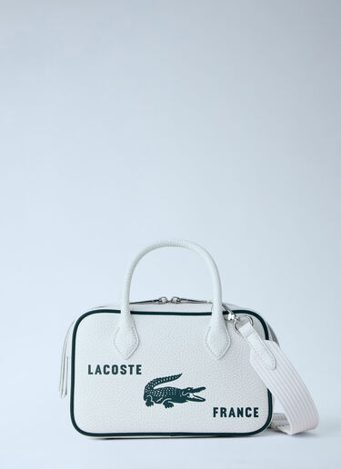 Runway Small Printed Leather Gym Bag Lacoste Runway Small Printed Leather Gym Bag White lac0364002