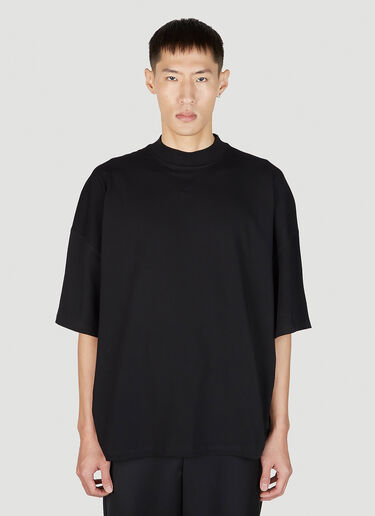 Mock Neck T-Shirt Jil Sander Mock Neck T-Shirt Black jil0151002