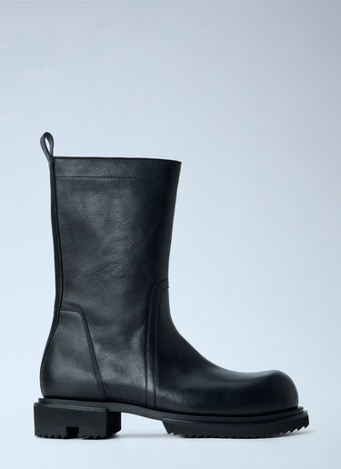 LN-CC® - Rick Owens: Creeper Elastic Boots - Black Rick Owens Creeper Elastic Boots Black ric0165020