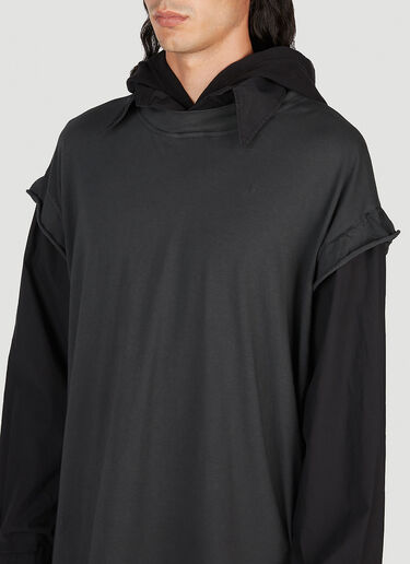 MM6 Maison Margiela Classic Collar Sweatshirt Black mmm0353007