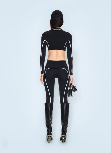 Off-White Stamp Seamless Crop Top Black ofw0260049
