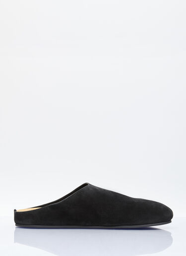 The Row Hugo Mules Black row0156016