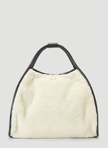 Max Mara TMarin Teddy Tote Bag White max0242029