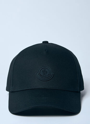 Moncler Logo Patch Baseball Cap Black mon0159055