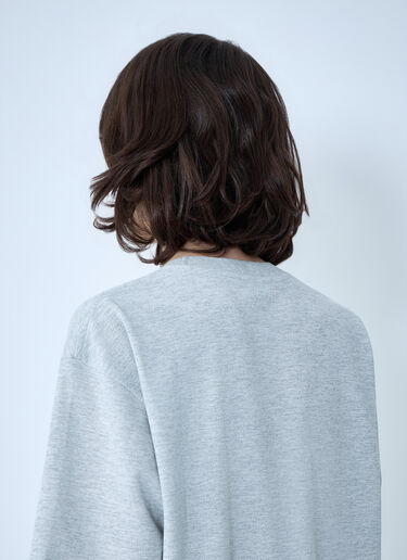 Saint Laurent Cassandre Oversize T-Shirt Grey sla0162009