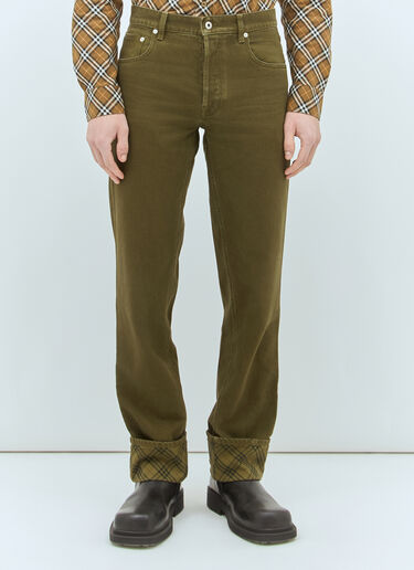 Burberry Twill Pants Brown bur0158007