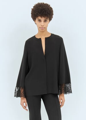 Chloé 无领飘逸衬衫 黑色 chl0258008
