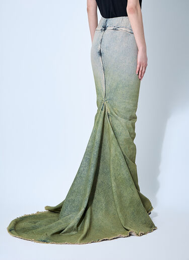 Moncler x Rick Owens Acid Degrade Al Maxi Skirt Green mcs0355020