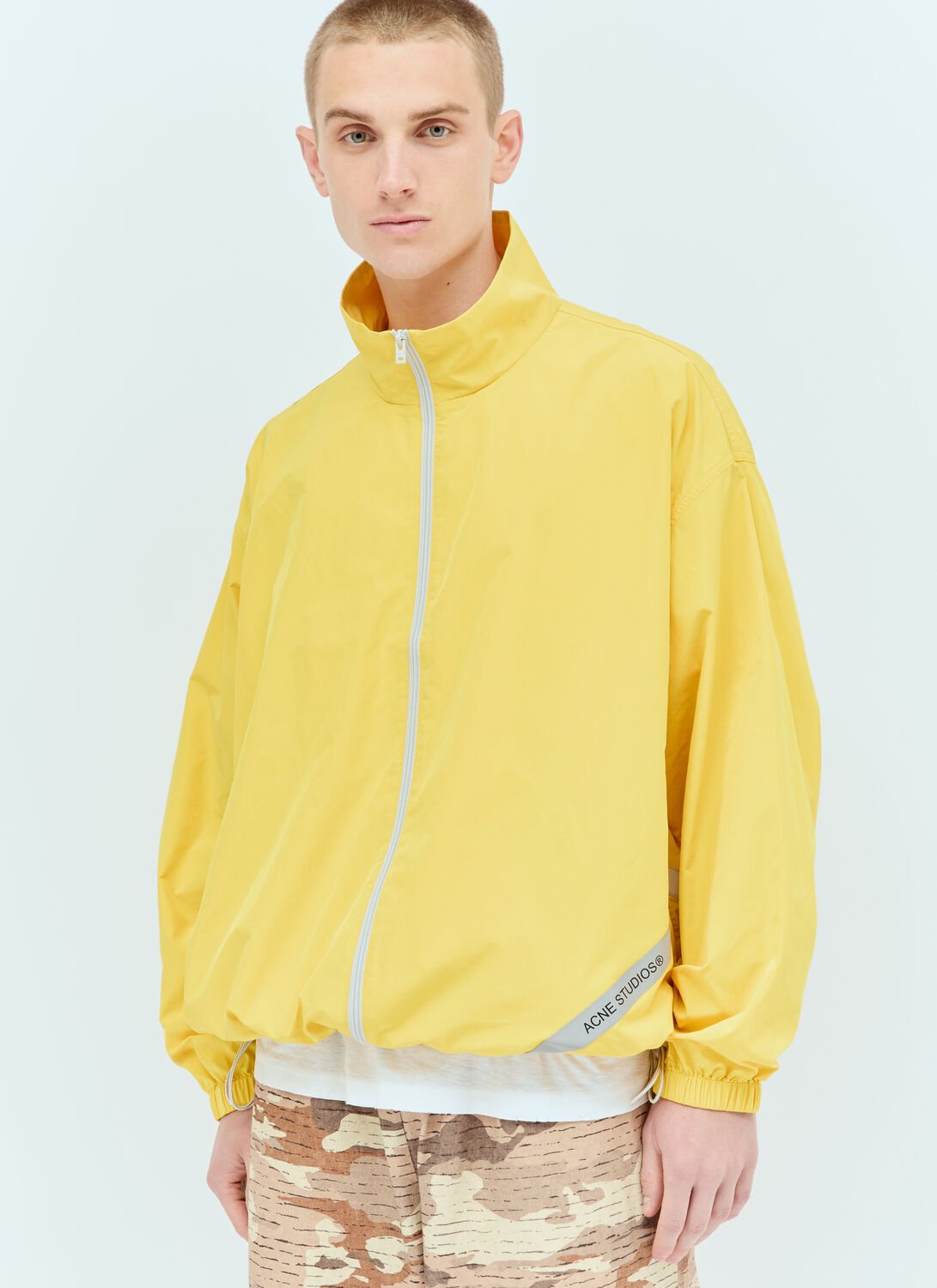 Shop Acne Studios Ripstop Jacket In Yellow