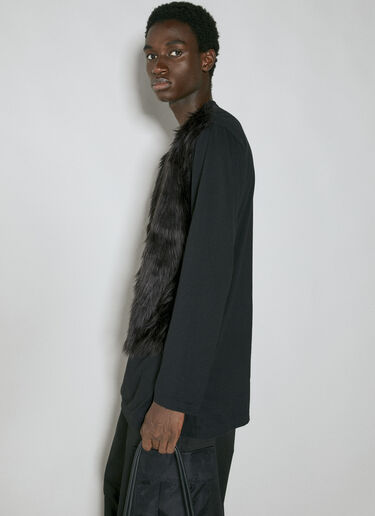 Comme des Garçons Homme Plus 人造毛皮 T 恤 黑色 hpl0154004