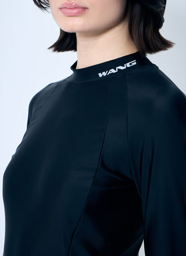 Alexander Wang Rashguard Maxi Dress Black awg0259015