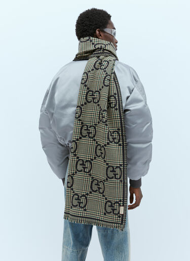 Gucci GG Wool Scarf Black guc0153092