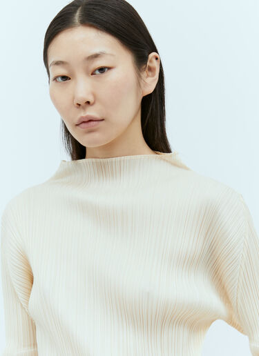 Pleats Please Issey Miyake 褶裥长袖上衣 米色 plp0255015