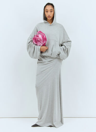 Dries Van Noten Jersey Maxi Skirt Grey dvn0258005