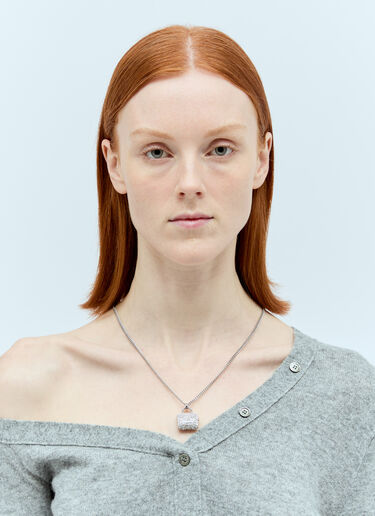 The Pave Tote Bag Necklace Marc Jacobs The Pave Tote Bag Necklace Silver mcj0255005