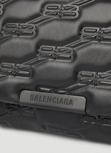 Balenciaga Triplet Medium Shoulder Bag Black bal0248021
