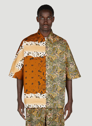 NOMA t.d. Colour Block Shirt Beige nma0152005