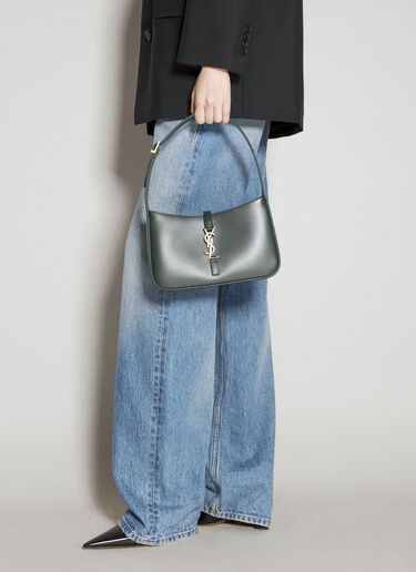 Saint Laurent Le 5 À 7 Hobo Shoulder Bag Green sla0254123