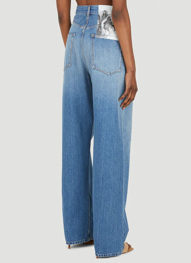 Valentino Wide Leg Archive Jeans Blue val0248002