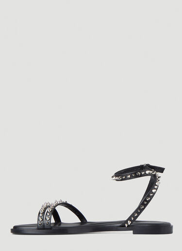 Alexander McQueen Spike Detail Sandals Black amq0248019