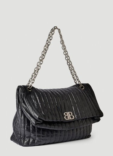 モナコスラージチェーンショルダーバッグ Balenciaga モナコスラージチェーンショルダーバッグ ブラック bal0254060