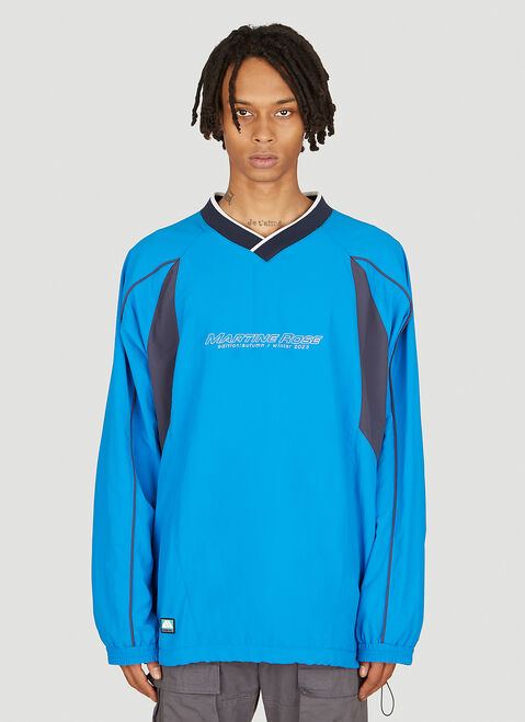 The Elder Statesman Logo Embroidery Sports Sweater Green tes0150001