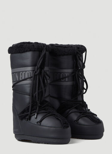 Icon Shearling Snow Boots Moon Boot Icon Shearling Snow Boots Black mnb0246010