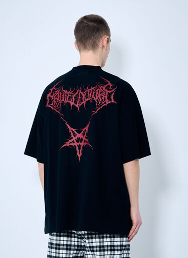 Vetements 데스 메탈 티셔츠  블랙 vet0160005