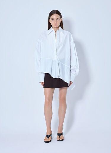 LN-CC® - Sportmax: Button-Detail Mini Skort - Brown Sportmax Button-Detail Mini Skort Brown spx0265004