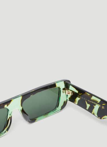 Gucci Rectangular Sunglasses Green gus0154001