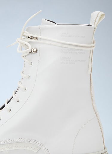LN-CC® - Virón: 1992 Faux-Leather Boots - White Virón 1992 Faux-Leather Boots White vir0344006