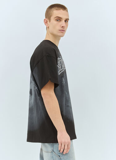DEMMO Hurricane Print T-Shirt Black dem0159005