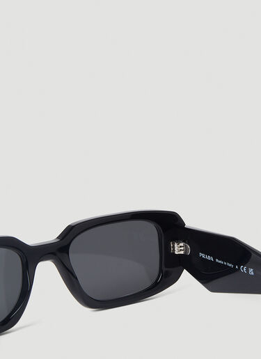 Prada Geometric Frame Sunglasses Black lpr0352001