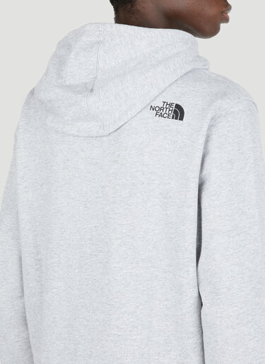 The North Face Logo Print Hooded Sweatshirt Grey tnf0154008